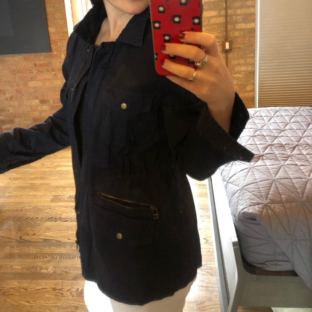 Navy Utility Jacket - Picture 2 of 9